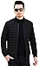 YOONIKK Men's Polyester Winter -Bomber Jacket BLACK