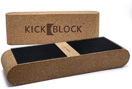 KickBlock - World’s Best Bass Drum Anchor System - Total Slide Prevention - Stops Bass Drum Creep & Slipping - Drum Set Accessory & Gift (Natural Cork)