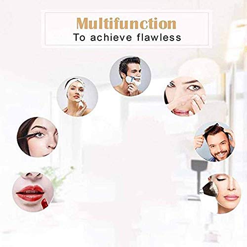 Miroir de maquillage de vanité double face avec support mural robuste