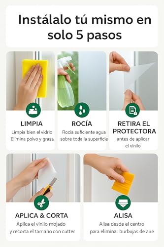 Miniatura 6 de Forentex Vinilo Opaco Blanco Para Ventanas 140 X 200 Cm Sin Adhesivo Lámina Translúcida Reutilizable Con Efecto Esmerilado, Anti-Uv Y Privacidad