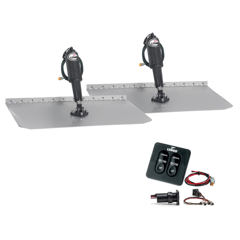 Lenco 1234;x1234; Standard Trim Tab Kit w/Standard Tactile Switch 12V