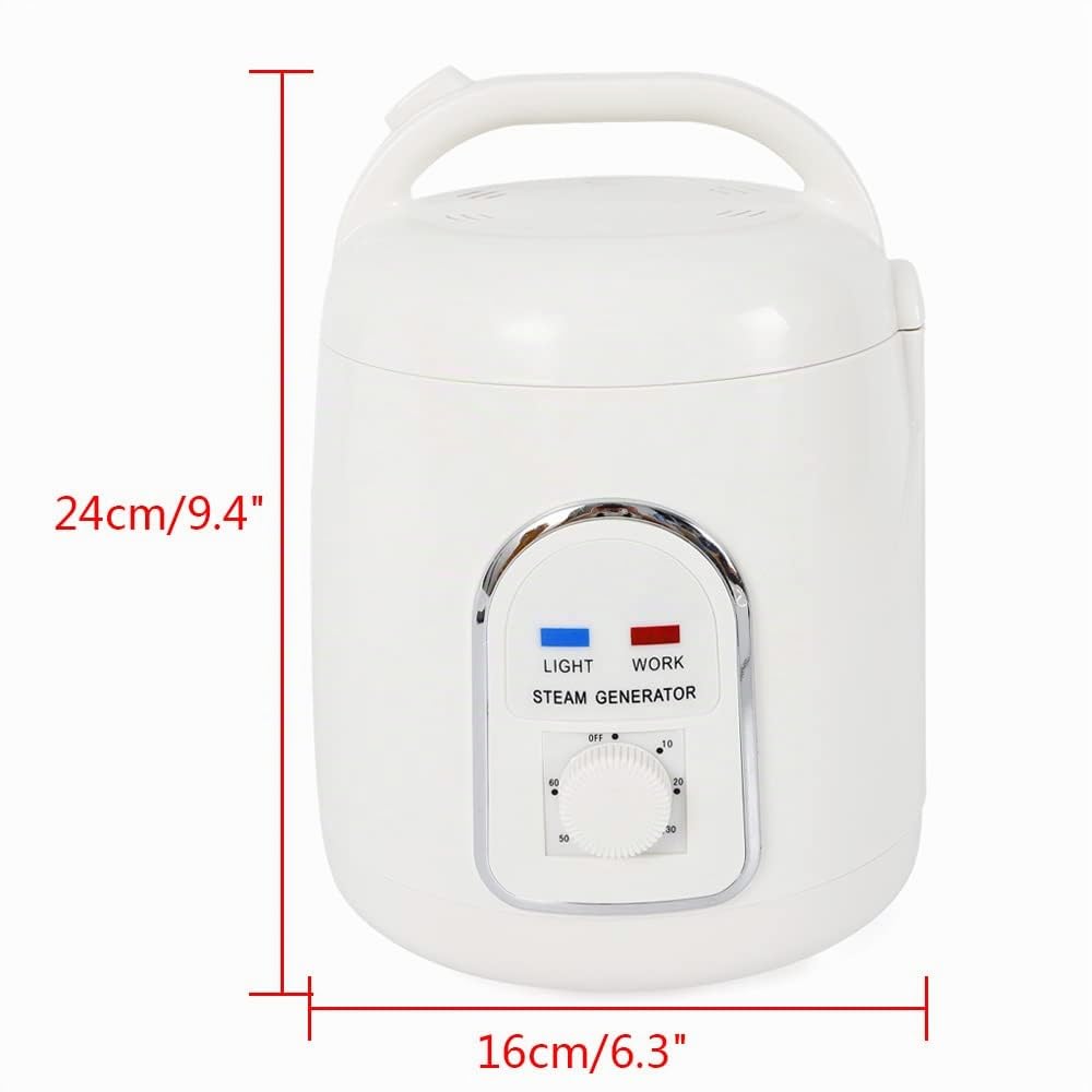 Generador de vapor para sauna Home SPA, 900 W, vapor, portátil, vapor, sauna de vapor, con temporizador, 1,5 L
