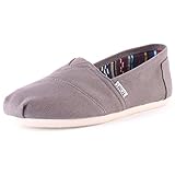 Alpargata clásica de lona TOMS Alpargata Mocasines Planos, Lona, Hombre, Gris, 46