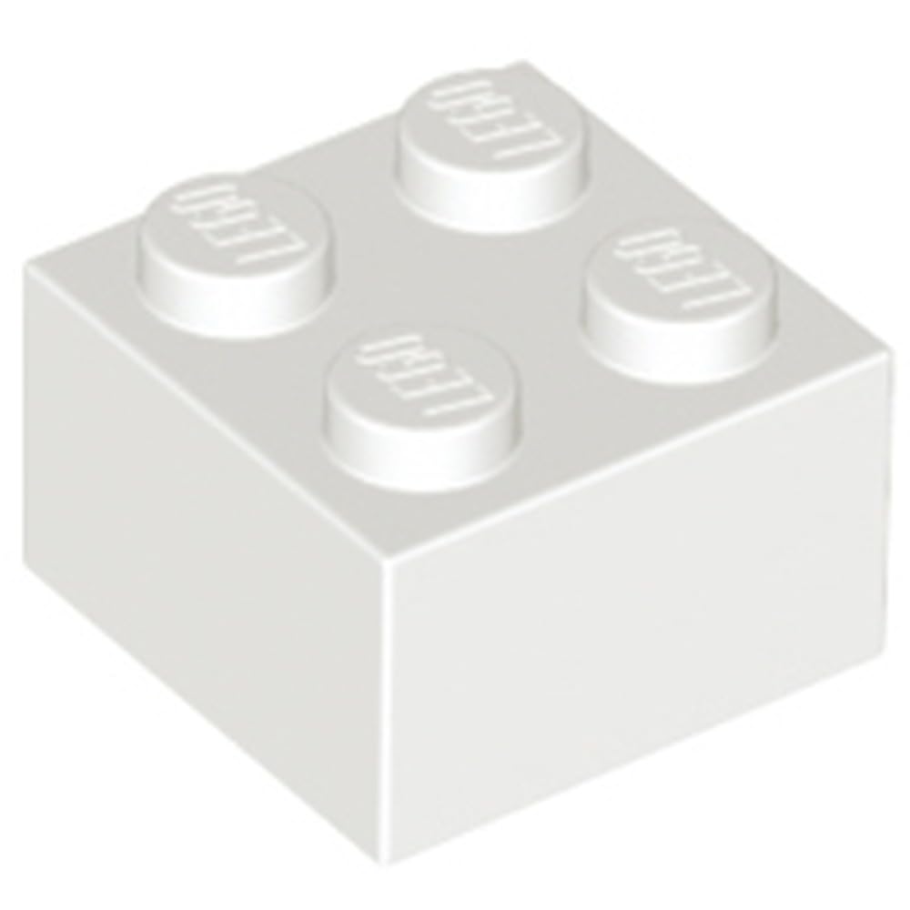 LEGO Brick 2 x 2, Part 3003, Multiple Colours Available (White, 10, count) — image 1