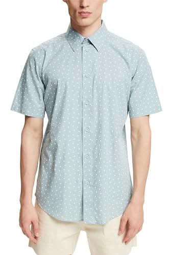 ESPRIT Men's 044ee2f321 Shirt, 440/Light Blue, L