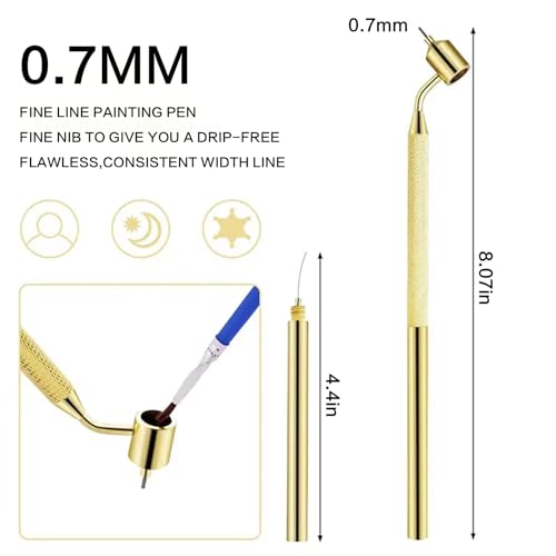 Precision Touch Up Paint Pen,Fine Line Fluid Writer Paint Applicator for Detailed Repairs,Ideal Paint Pen for Touch Ups on Rock Chips and Scratches,0.7mm Tip for Accurate Application
