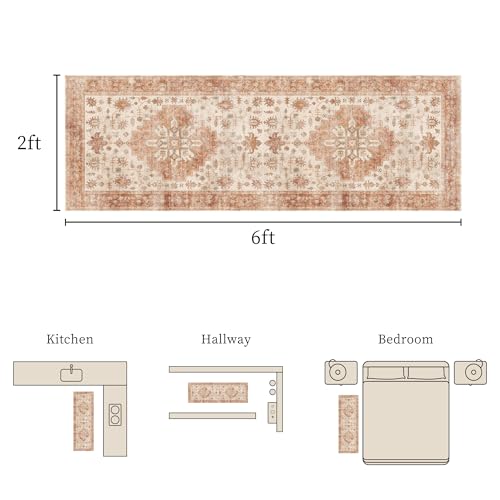 Non Slip Runner Rug, Kitchen Mat, 2x6 Washable Rugs, Runners For Hallways, Area Rug For Bedroom, Low Pile Soft Rugs, Kitchen Floor Mats, Slip Resistance, Durable Rug For Hallways, Bedroom, Kitchen