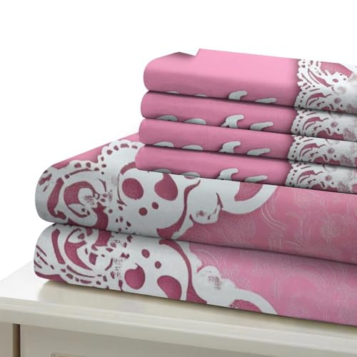 Linge de lit couronne de princesse imprimé 3D King parure chic rétro - 7