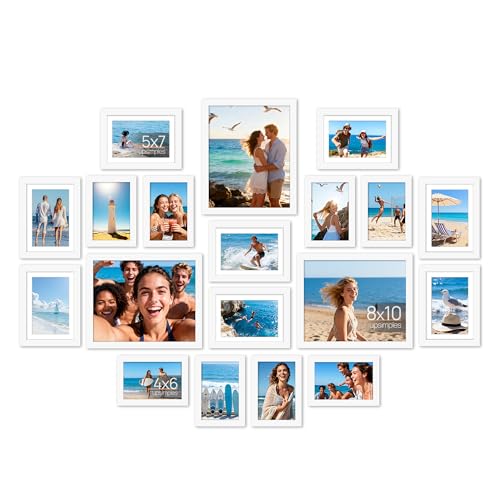 upsimples 19 Pack Picture Frames Collage Wall...