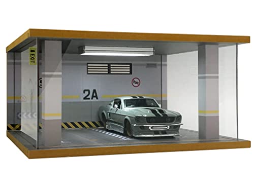 Bivitre 1:24 Scale Garage Display Case with LED