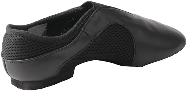 TMA Girls Slip On Jazz Dance Shoes - Leather Comfort