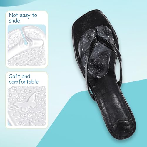 Image of 6Pcs Gel Metatarsal Pads for Thong Sandals Toe Protectors, Soft Reusable Forefoot Cushion Inserts for Flip Flop, Self-Adhesive Non Slip Shoe Cushion Inserts for Metatarsal Support Pain Relief