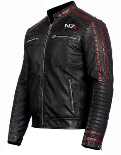 Men’s Iconic Retro Cosplay Solider Street Fighter Gaming Biker Cafe Racer Leather Jacket2