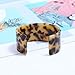 SOFEA Fashion Bracelet Acrylic Tortoise Shell Wide Brown Cuff Bracelet Leopard Print Fashion Jewelry