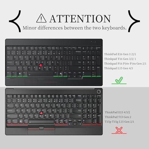Cubierta de teclado para Lenovo ThinkPad T16/E16/P16/L15 miniatura 2
