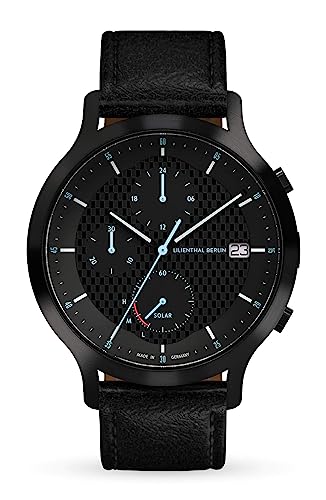 Lilienthal Berlin, Chronograph Limited Edition Solar I mit Armband Leather Black