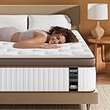 Matratze 140x200 cm Höhe 28cm, 10-Zonen Härtegrad H3, Orthopädische & Ergonomische Federkernmatratze mit Memory-Schaum Schicht, Öko-Tex Zertifiziert, Rückenentlastende, verstärkten Kanten, Rutschfest