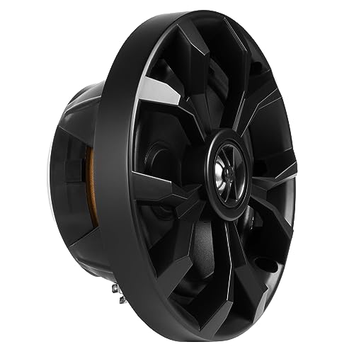 BELVA BBMS65B 400W Peak (200W RMS) 6.5" 2-Way Black Coaxial Marine Speakers for Boats/ATV/UTV/SxS/Powersport