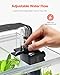 VEVOR Fish Tank Aquarium, 5 Gallon Square Ultra-Clear Glass Starter Smart Tank Adjustable 3 Color Lighting, Self Cleaning System Fishbowl for Freshwater & Saltwater Fish Home, Office, or Pet Use