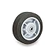 Colson Flat Black Non-Marking Thermoplastic Elastomer Wheels - 6"Dia.X2"W