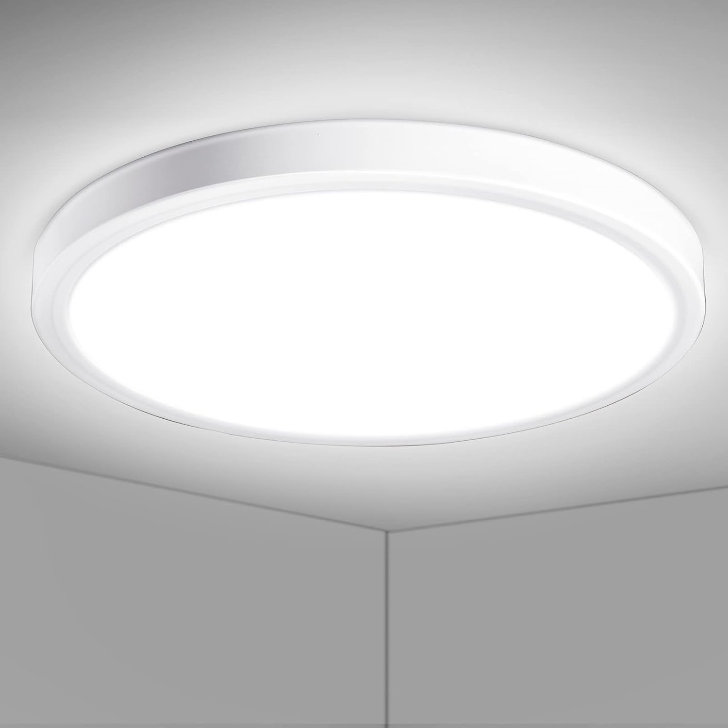 Bathroom Lights Ceiling,18W 1600LM Round Bathroom Ceiling Light,4000K