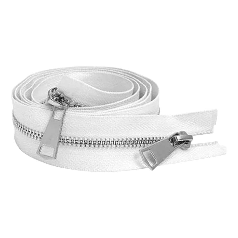 Fermeture éclair métal 5# double curseur séparable pour blouson