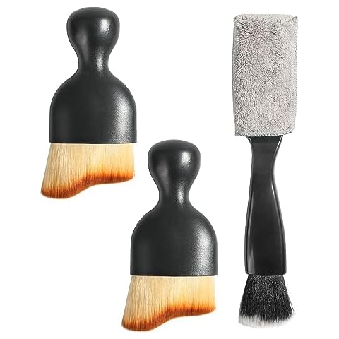 AOCISKA Car Detailing Brush,Car Detailing Kit Interior Cleaner,Car Detailing Brushes Car Cleaning Tool,Car Cleaning Brush Interior,Car Detail Brush Cleaning Tool (Brown) Cover