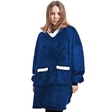 Manta de sudadera con capucha de sherpa extragrande. Regalo ideal para esposas, esposas, papás, novia, novio, hijos, amigos. Perfecto para Navidad, cumpleaños, Acción de Gracias, Nochevieja.