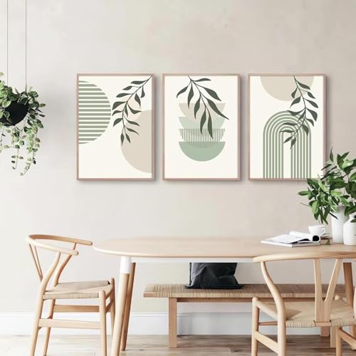Couleurs douces et poésie murale avec le triptyque de toiles bohèmes