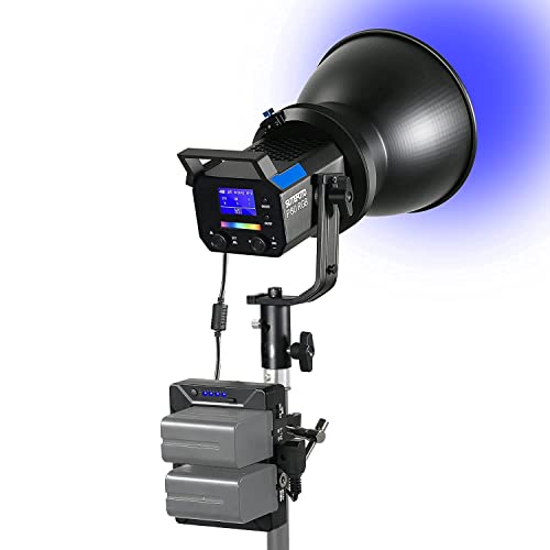 Sutefoto P80RGB Bi Color&RGB Light with NP Battery Plate Kit Bundle