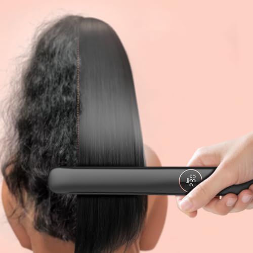 Plancha y Rizador de Pelo 2 en 1 Cerámica Negro Rosa miniatura 6
