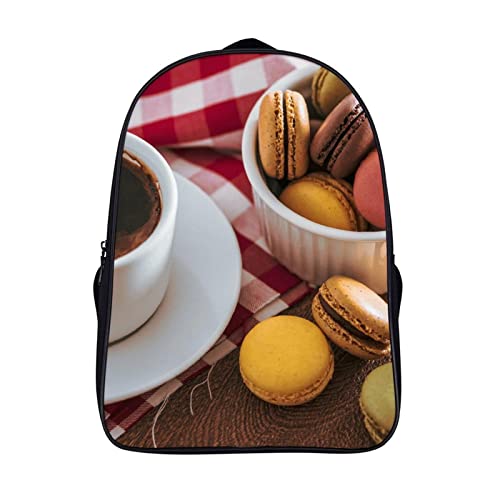 Sac à dos scolaire garçons (40x28x16cm) motif 3D Café Voyage pour l'école