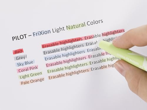 PILOT FriXion Soft Lot de 6 surligneurs effaçables pastel jaune - vue 6