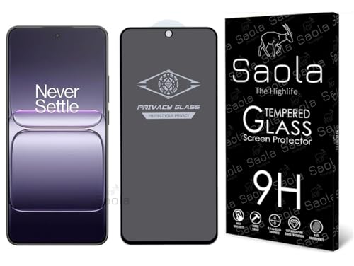 Image of Saola Ultra Privacy Tempered Glass For Oneplus Nord Ce 5 5G (PACK OF 1) with Free Installation Kit. Full screen Coverage. Free Replacement If Received Damaged - 6.77 inch
