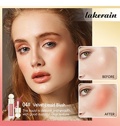 3 Colors Liquid Blush, Soft Cream Face Blush, Blendable Face Blush Stick For Cheek, Natural Matte Finish Looking, Long-Lasting, Dewy Cheek Tint, Smudge Proof, Waterproof(#01Bliss, 02Happy, 04Love) #TOP5