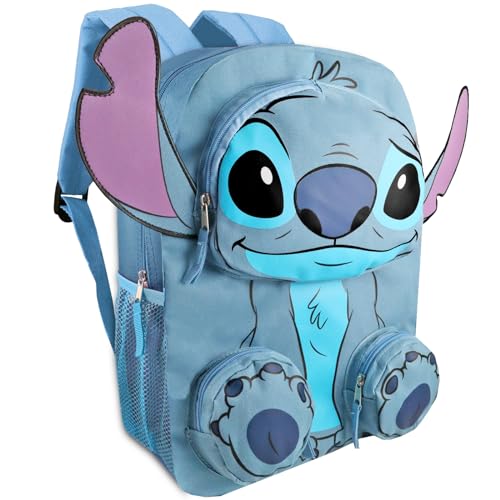 Stitch Backpack for Girls Set - Bundle with Lilo and Stitch Backpack with Front Pockets Plus Water Bottle, Stickers, More | School Supplies for Kids2