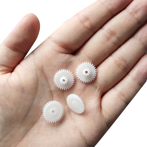 Image of uxcell 20pcs Plastic Gears 30 Teeth Model 30102B Reduction Gear Plastic Worm Gears for RC Car Robot Motor