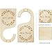Generic Baby Closet Dividers, 7 Pcs Double-Sided Wooden Baby Closet Organizer from Newborn to 24 Months, Suitable for Home, Nursery Baby Clothes Organizer, Brown