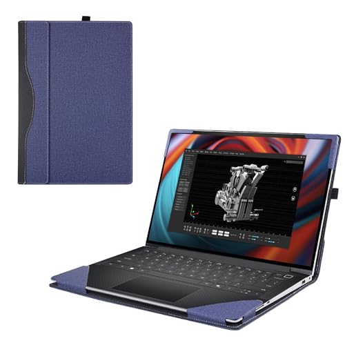 Funda para Laptop Dell Precision 14 Pulgadas PU Cuero Azul miniatura 1