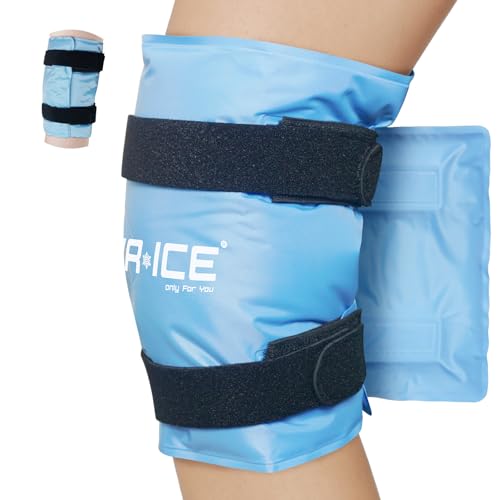 Enveloppe de glace genou réutilisable après le sport pour soulager la rotule