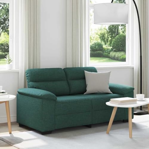 Hommdiy 2-Sitzer-Sofa Dunkelgrün 120 cm Stoff