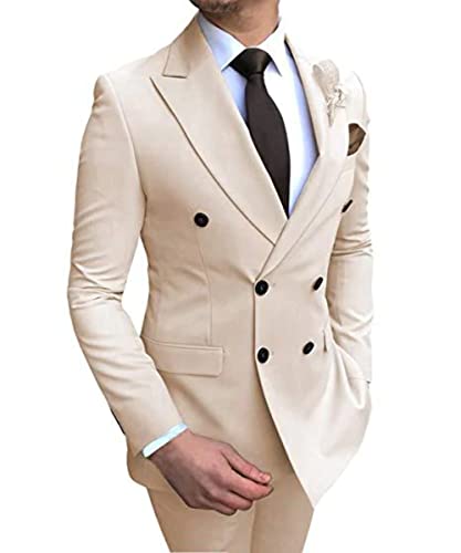 Costume deux pièces homme smoking moderne vêtement ajusté habillé