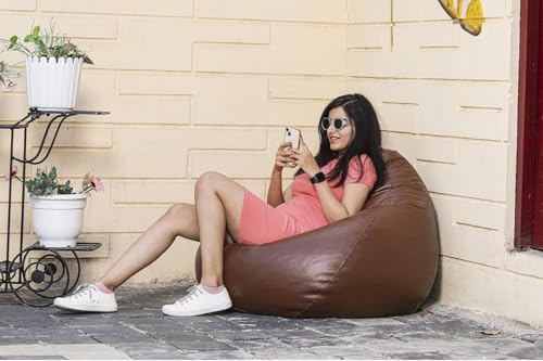 Image of Bean Bag Cover - Ultra Soft & Durable Washable Replacement Cover, Premium Fabric, Extra-Large & Comfortable, Perfect for Adults & Kids, Stylish Home Decor (Filling Not Included)