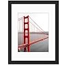 Frametory, 11x14 Frames Display 8x10 Picture with Mat or 11x14 Photo Without Mat, Shatter-Resistant Glass, Pre-Installed Wall Mounting Hardware - Black
