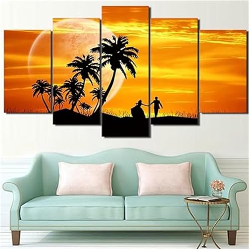 Loisirs créatifs adultes diamond painting, idée cadeau kit broderie paysage lune