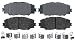 ACDelco 17D1210CH Professional Ceramic Front Disc Brake Pad Set
