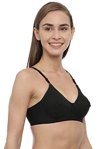 Image of BLOSSOM Women Double Layered Full Coverage Non Wired Non Padded 100% Cotton, Back Closure, Everyday Bra [ A-6 Thin ]