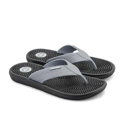 Image of ASIAN Safari-15 Acupressure Flip Flops for Men with Pressure-Point Footbed, Pain-Relief Comfort| Ideal for Home, Travel & Daily Use