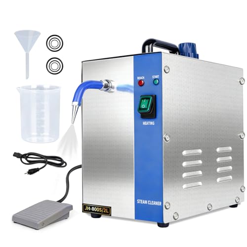 Ewelry Steam Cleaner 2L/0.52 Gal Professional High-Pressure 135C/275F 8-Min Fast Heat Up for Silver Gold Gem & Diamond Jewelry Cleaning