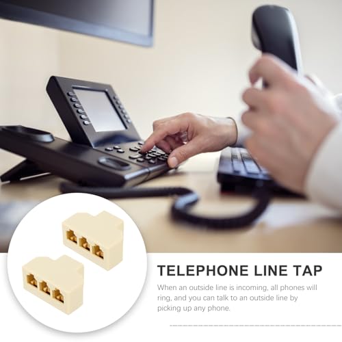 Divisor de línea telefónica Mikinona adaptador hembra hembra y conector splitter de señal 7